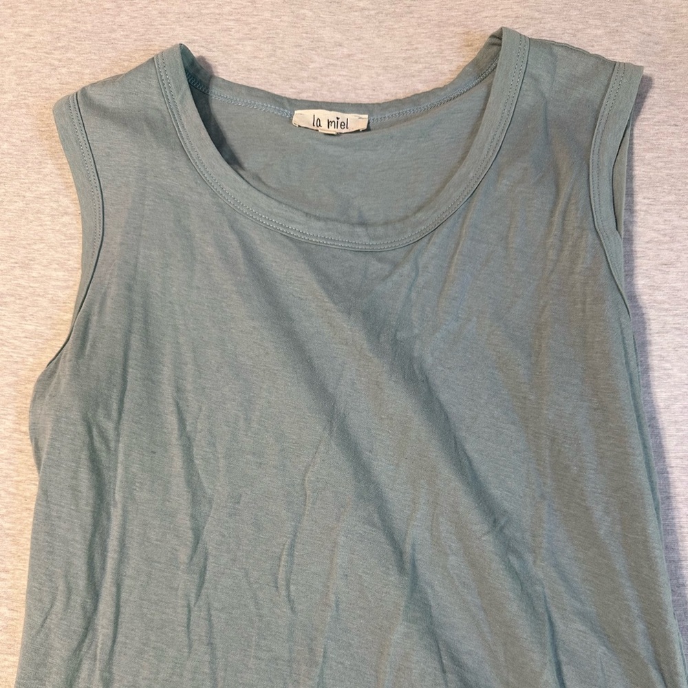 LA MIEL Women's Mini Dress - Soft Blue